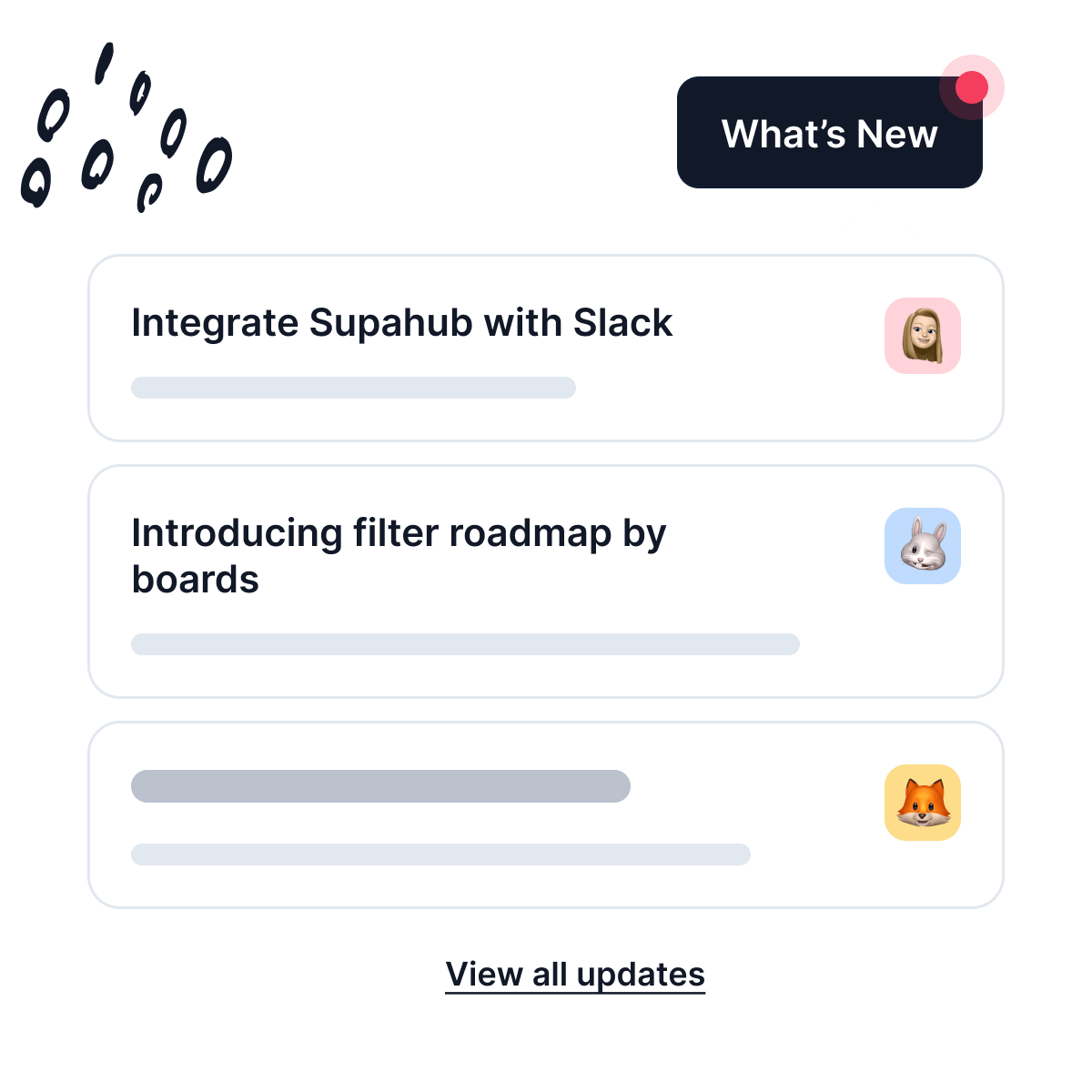 Product changelog